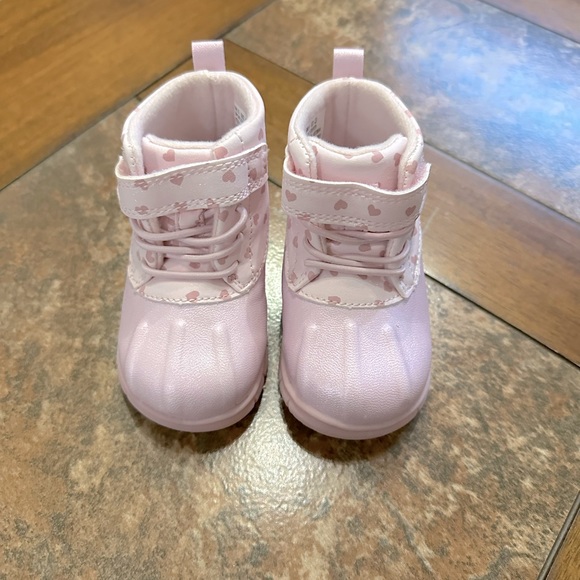 Baby Girl Pink Boots Size 3 - Picture 1 of 6